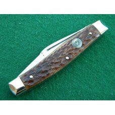 C. Risner Indian Head Hand Made Germany Bone Stockman C. Risner Indian Head Hand Made Germany Bone Stockman