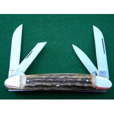 Buck Creek Hand Made Germany Stainless Stag Big Congress Knife Buck Creek Hand Made Germany Stainless Stag Big Congress Knife
