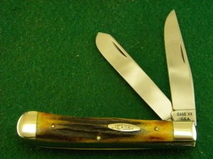 Case XX USA 10 Dot (1970) Stag 5254 Trapper Knife - Mint