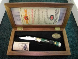 Case XX USA 10 Dot (2000) Bone 61549L SS John Deere Copperlock Knife - MIB
