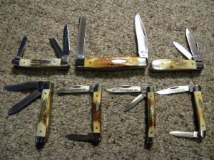Case XX SS USA 10 Dot (1980) 75th Anniversary Stag Set