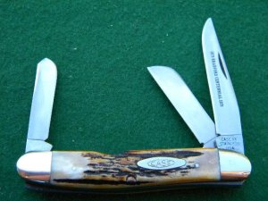 Case XX Stainless USA 1 Dot (1979) Stag 5318 HP SSP Bradford Centennial Stockman Knife - Mint
