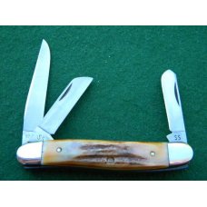Case XX Stainless USA 1 Dot (1979) Stag 5318 HP SSP Bradford Centennial Stockman Knife - Mint Case XX Stainless USA 1 Dot (1979) Stag 5318 HP SSP Bradford Centennial Stockman Knife - Mint