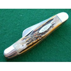 Case XX Stainless USA 1 Dot (1979) Stag 5318 HP SSP Bradford Centennial Stockman Knife - Mint Case XX Stainless USA 1 Dot (1979) Stag 5318 HP SSP Bradford Centennial Stockman Knife - Mint