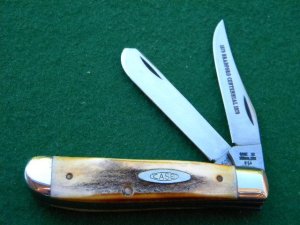 Case XX Stainless USA 1 Dot (1979) Stag 5207 SP SSP Bradford Centennial Mini Trapper Knife - Mint