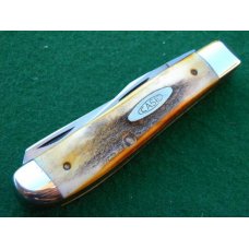 Case XX Stainless USA 1 Dot (1979) Stag 5207 SP SSP Bradford Centennial Mini Trapper Knife - Mint Case XX Stainless USA 1 Dot (1979) Stag 5207 SP SSP Bradford Centennial Mini Trapper Knife - Mint