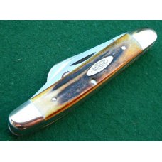 Case XX Stainless USA 2 Dot (1978) Stag 5347 HP SSP Red Etch Trapper Knife - Mint Case XX Stainless USA 2 Dot (1978) Stag 5347 HP SSP Red Etch Trapper Knife - Mint