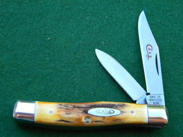 Case XX Stainless USA 2 Dot (1978) Stag 52032 SSP Red Etch 2 Blade Stockman Knife - Mint Case XX Stainless USA 2 Dot (1978) Stag 52032 SSP Red Etch 2 Blade Stockman Knife - Mint