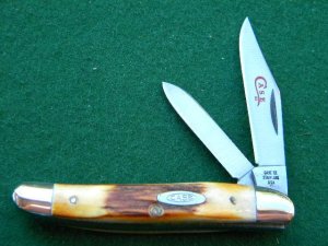 Case XX Stainless USA 2 Dot (1978) Stag 52087 SSP Red Etch 2 Blade Stockman Knife - Mint