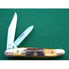 Case XX Stainless USA 2 Dot (1978) Stag 52087 SSP Red Etch 2 Blade Stockman Knife - Mint Case XX Stainless USA 2 Dot (1978) Stag 52087 SSP Red Etch 2 Blade Stockman Knife - Mint