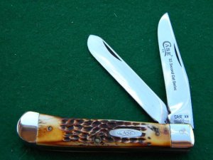 Case XX SS USA 2nd Cut Stag 5254 New Grind 1983 Second Cut Series Trapper Knife - Mint