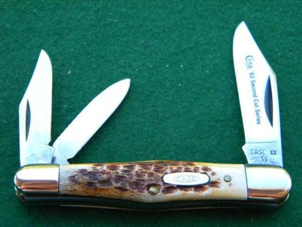 Case XX SS USA 2nd Cut Stag New Grind 5383 1983 Second Cut Series Whittler Knife - Mint Case XX SS USA 2nd Cut Stag New Grind 5383 1983 Second Cut Series Whittler Knife - Mint
