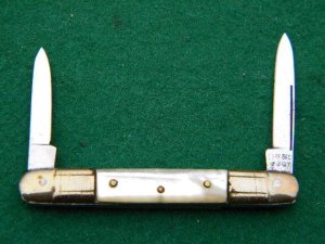 Clark Bros. Germany Carved Pearl Pen Knife - C.1895-1929