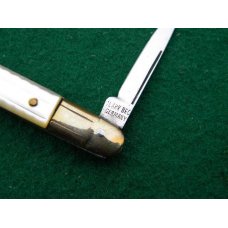Clark Bros. Germany Carved Pearl Pen Knife - C.1895-1929 Clark Bros. Germany Carved Pearl Pen Knife - C.1895-1929