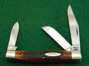 Case XX USA 9 Dot (1971) Bone 6332 3 Blade Stockman - Mint