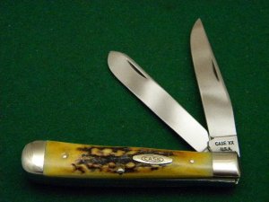 Case XX USA 10 Dot (1970) Stag 5254 Trapper Knife - Mint