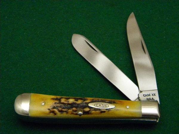 Case XX USA 10 Dot (1970) Stag 5254 Trapper Knife - Mint Case XX USA 10 Dot (1970) Stag 5254 Trapper Knife - Mint