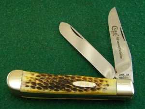 Case XX SS USA 2nd Cut Stag 5254 New Grind 1983 Second Cut Series Trapper Knife - Mint