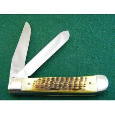Case XX SS USA 2nd Cut Stag 5254 New Grind 1983 Second Cut Series Trapper Knife - Mint Case XX SS USA 2nd Cut Stag 5254 New Grind 1983 Second Cut Series Trapper Knife - Mint