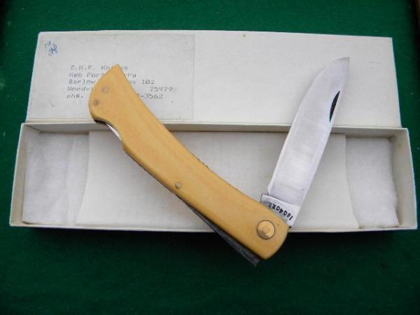 Ken Fortenberry Woodville, Texas C.K.F. Custom Micarta Folding Knife - NIB