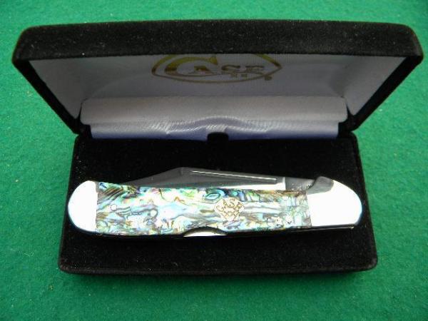 Case XX USA 2000 81549 L SS Genuine Paua Abalone Pearl Copperlock Knife - NIB Case XX USA 2000 81549 L SS Genuine Paua Abalone Pearl Copperlock Knife - NIB