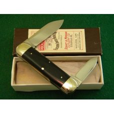 Schatt & Morgan Titusville PA. 2002 Buffalo Horn w/ MOP Shield Sunfish Knife - NIB Schatt & Morgan Titusville PA. 2002 Buffalo Horn w/ MOP Shield Sunfish Knife - NIB