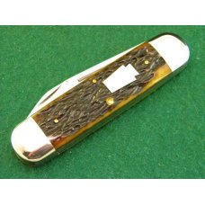 Schatt & Morgan Titusville PA. 2004 Goldenroot Bone Sunfish Knife - NIB Schatt & Morgan Titusville PA. 2004 Goldenroot Bone Sunfish Knife - NIB