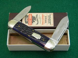 Schatt & Morgan Titusville PA. Blue Bone Sunfish Knife - NIB