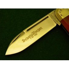Schatt & Morgan Titusville PA. 2005 Fireoak Bone Sunfish Knife - NIB Schatt & Morgan Titusville PA. 2005 Fireoak Bone Sunfish Knife - NIB