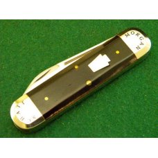 Schatt & Morgan Titusville PA. 2005 Smooth Chocolate Bone Sunfish Knife - NIB Schatt & Morgan Titusville PA. 2005 Smooth Chocolate Bone Sunfish Knife - NIB