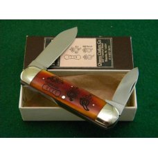 Queen Cutlery Company Dan Burke Scrimshawed Bone #65 Baby Sunfish Knife - NIB Queen Cutlery Company Dan Burke Scrimshawed Bone #65 Baby Sunfish Knife - NIB