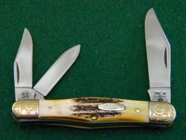 Case XX SS USA 7 Dot (1983) Stag 5383 Whittler Knife Case XX SS USA 7 Dot (1983) Stag 5383 Whittler Knife