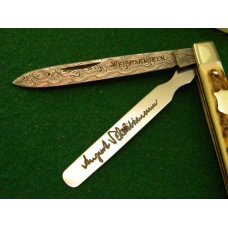 Weidmannsheil Solingen Germany Stag Damascus Doctor's Knife - NIB Weidmannsheil Solingen Germany Stag Damascus Doctor's Knife - NIB
