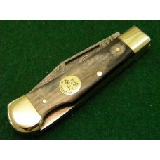Weidmannsheil Solingen Germany Horn Damascus Lockback Knife - NIB Weidmannsheil Solingen Germany Horn Damascus Lockback Knife - NIB