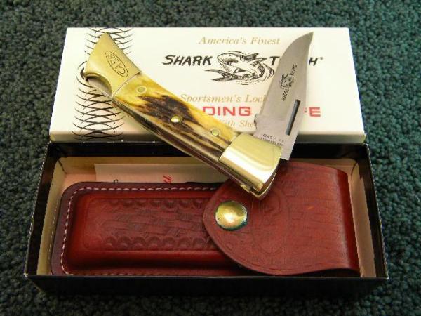 Case XX Stainless USA 1 Dot (1979) Stag 5197 L SSP Shark Tooth Lockback Knife - NIB Case XX Stainless USA 1 Dot (1979) Stag 5197 L SSP Shark Tooth Lockback Knife - NIB