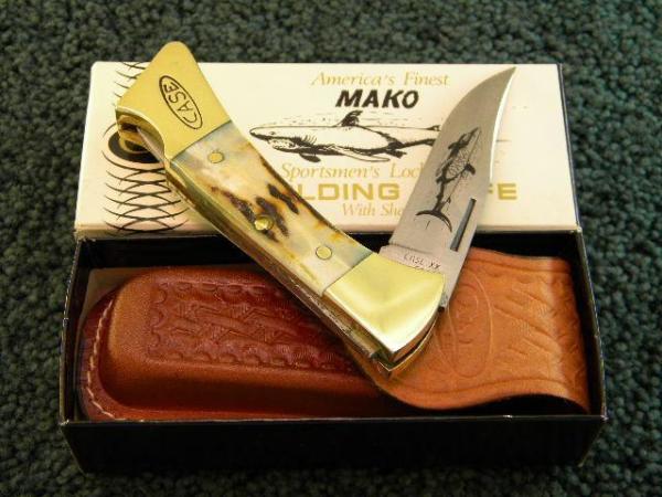 Case XX SS USA 9 Dot (1981) Stag 5158 L SSP Mako Lockback Knife - NIB Case XX SS USA 9 Dot (1981) Stag 5158 L SSP Mako Lockback Knife - NIB