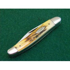 Case XX Stainless USA 3 Dot (1977) Stag 52087 SSP Blue Scroll Stockman Knife - Mint Case XX Stainless USA 3 Dot (1977) Stag 52087 SSP Blue Scroll Stockman Knife - Mint