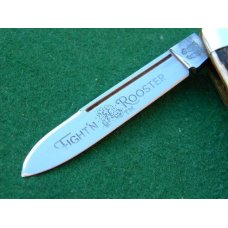 Fight'n Rooster Frank Buster Cut. Co. Germany Stag Lockback Knife - Mint Fight'n Rooster Frank Buster Cut. Co. Germany Stag Lockback Knife - Mint