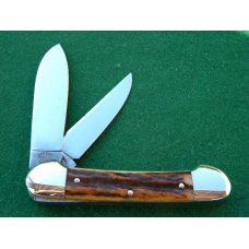Fight'n Rooster Frank Buster Celebrated Cutlery Germany Stag Canoe Jack Knife - Mint Fight'n Rooster Frank Buster Celebrated Cutlery Germany Stag Canoe Jack Knife - Mint