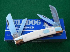 Bulldog Brand Solingen Germany Elephant Ivory 4 Blade Congress Knife - NIB