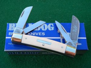 Bulldog Brand Solingen Germany Elephant Ivory 4 Blade Congress Knife - NIB