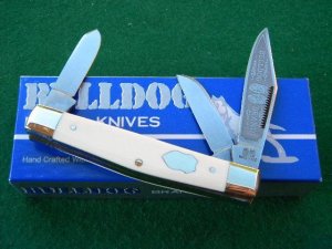 Bulldog Brand Solingen Germany Elephant Ivory Stockman Knife - NIB