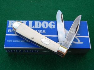 Bulldog Brand Solingen Germany Elephant Ivory Mini Trapper Knife - NIB