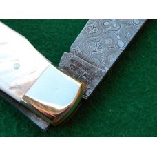 Weidmannsheil Solingen Germany Pearl Damascus Lockback Knife - NIB Weidmannsheil Solingen Germany Pearl Damascus Lockback Knife - NIB