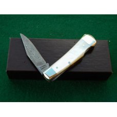 Weidmannsheil Solingen Germany Pearl Damascus Lockback Knife - NIB Weidmannsheil Solingen Germany Pearl Damascus Lockback Knife - NIB