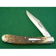 Remington UMC USA 1992 Genuine Bone R1253 Enraved Silver Bullet Guide Lockback Knife - NIB Remington UMC USA 1992 Genuine Bone R1253 Enraved Silver Bullet Guide Lockback Knife - NIB
