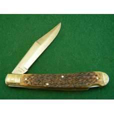 Remington UMC USA 1992 Genuine Bone R1253 Enraved Silver Bullet Guide Lockback Knife - NIB Remington UMC USA 1992 Genuine Bone R1253 Enraved Silver Bullet Guide Lockback Knife - NIB