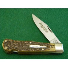 Remington UMC USA 1990 Genuine Bone R1306 Silver Bullet Tracker Lockback Knife - NIB Remington UMC USA 1990 Genuine Bone R1306 Silver Bullet Tracker Lockback Knife - NIB