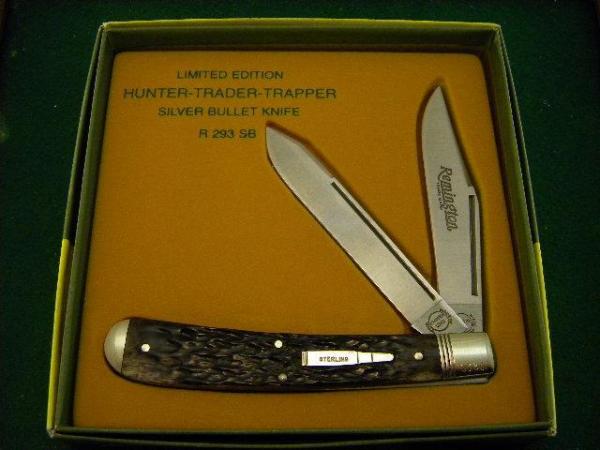 Remington UMC USA 1998 Genuine Bone R293 Silver Bullet Hunter-Trader-Trapper Knife - NIB Remington UMC USA 1998 Genuine Bone R293 Silver Bullet Hunter-Trader-Trapper Knife - NIB
