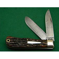 Remington UMC USA 1997 Genuine Bone R1123 Damascus Silver Bullet Knife - NIB Remington UMC USA 1997 Genuine Bone R1123 Damascus Silver Bullet Knife - NIB